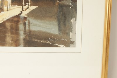 Lot 877 - A 20TH CENTURY IMPRESSIONIST WATERCOLOUR OF AN INTERIOR SCENE