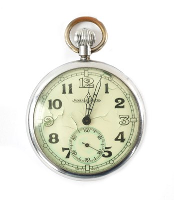 Lot 387 - WWII BRITISH MILITARY ARMY ISSUE LEVER POCKET WATCH BY JAEGER-LECOULTRE