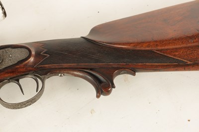 Lot 480 - AUGUST KRAMER A NEUHAUS. A 19TH CENTURY DOUBLE BARREL PERCUSSION SHOTGUN