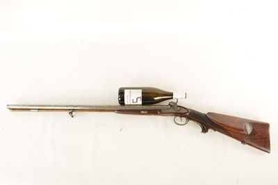 Lot 480 - AUGUST KRAMER A NEUHAUS. A 19TH CENTURY DOUBLE BARREL PERCUSSION SHOTGUN