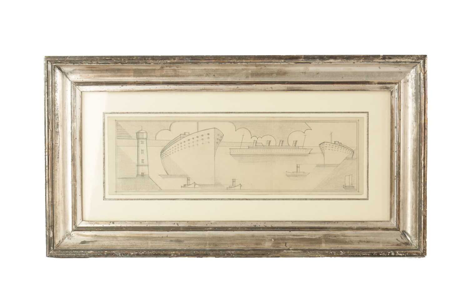 Lot 803 - A STYLISH ART DECO PENCIL DRAWING