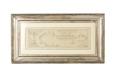 Lot 803 - A STYLISH ART DECO PENCIL DRAWING