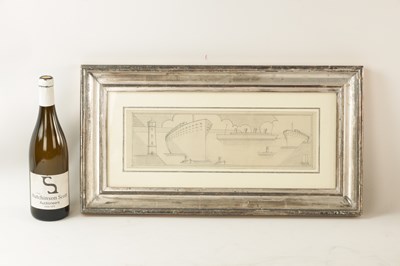 Lot 803 - A STYLISH ART DECO PENCIL DRAWING