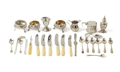 Lot 440 - A COLLECTION OF VARIOUS SILVER TABLEWARES