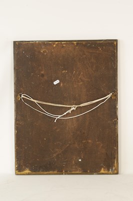 Lot 536 - A GLASGOW SCHOOL ARTS AND CRAFT PLANISHED BRASS HANGING MIRROR BY MARGARET GILMOUR