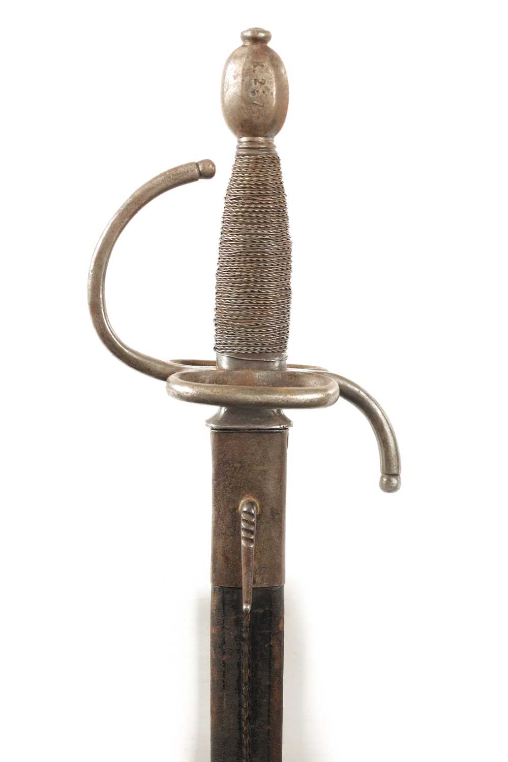 Lot 459 A SWEPT HILT RAPIER WITH DOUBLE EDGE BLADE lot-459-a-swept-hilt-rapier-with-double-edge-blade