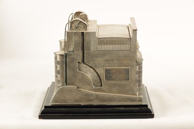 Lot 444 - AN EXTREMELY RARE ENGLISH SILVER ART DECO MODEL OF THE SULEMANKI HEADWORKS