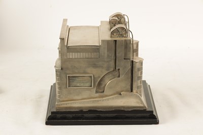 Lot 444 - AN EXTREMELY RARE ENGLISH SILVER ART DECO MODEL OF THE SULEMANKI HEADWORKS