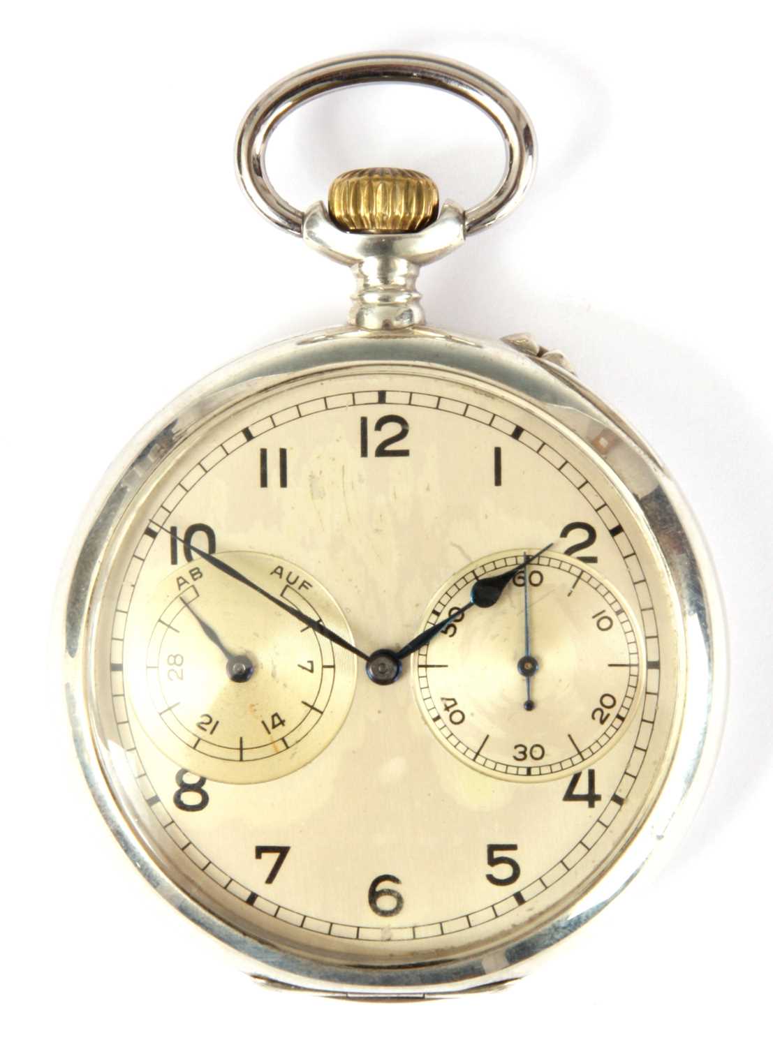 Lot 263 - A 1941 LANGE & SOHNE, GLASHUTTE GERMAN SILVER...