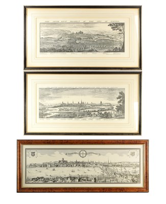 Lot 887 - A PAIR OF 19TH CENTURY CITY LANDSCAPE ENGRAVINGS OF OXFORD AND EXETER