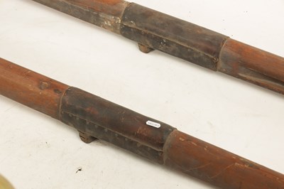 Lot 654 - A GOOD PAIR OF PRESENTATIONS OXFORD UNIVERSITY ROWING OARS DATED 1900.