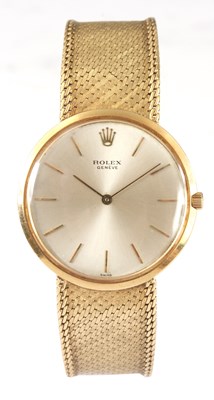 Lot 273 - A GENTLEMAN'S 18ct GOLD ROLEX GENEVE WRIST...