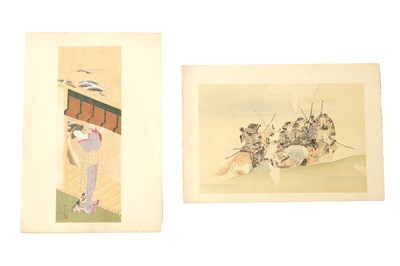 Lot 239 - A PAIR OF 19TH CENTURY JAPANESE BLOCK PRINTS