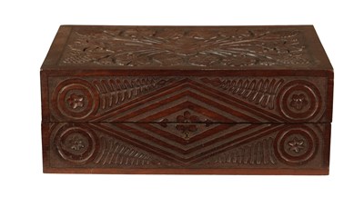 Lot 276 - A 19TH CENTURY ANGLO INDIAN CARVED CAMPHOR WOOD BOX