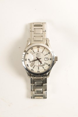 Lot 267 - A GENTLEMAN’S STEEL SEIKO PREMIER KINETIC DIRECT DRIVE WRISTWATCH