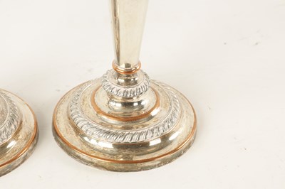 Lot 306 - TWO OLD SHEFFIELD SILVER PLATED CANDLESTICKS