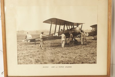 Lot 97 - A COLLECTION OF EIGHT FRAMED PHOTOGRAPH PRINTS OF VINTAGE PLANES