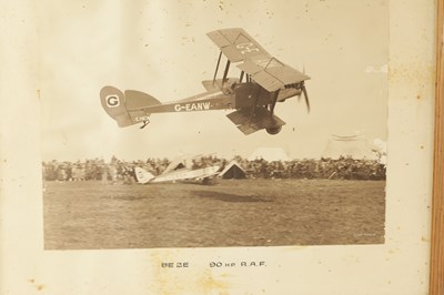 Lot 97 - A COLLECTION OF EIGHT FRAMED PHOTOGRAPH PRINTS OF VINTAGE PLANES