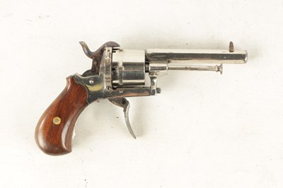 Lot 315 - A LATE 19TH CENTURY 7MM DOUBLE ACTION POCKET PISTOL REVOLVER