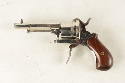 Lot 315 - A LATE 19TH CENTURY 7MM DOUBLE ACTION POCKET PISTOL REVOLVER