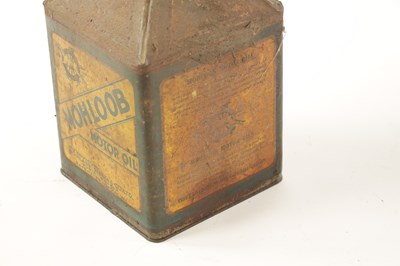 Lot 14 - AN EARLY MOHLOOB MOTOR OIL PYRAMID CAN