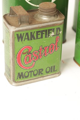 Lot 10 - A COLLECTION OF SEVEN CASTROL OIL CANS