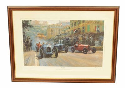 Lot 99 - ‘RED AND BLUE’ SIGNED LIMITED EDITION PRINT AFTER ALAN FEARNLEY