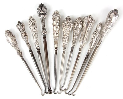 Lot 286 - A COLLECTION OF TEN EDWARDIAN STERLING SILVER...