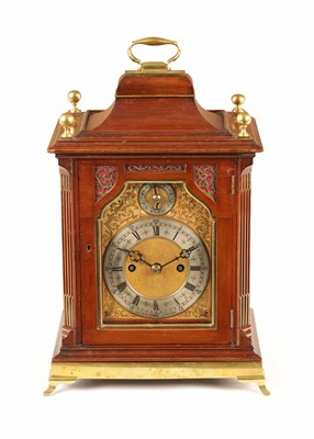 Lot 808 - A LATE 19TH CENTURY DOUBLE FUSEE BRACKET CLOCK