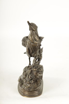Lot 502 - JULES MOIGNIEZ (1835-1894) A LATE 19TH CENTURY BRONZE SCULPTURE OF A PARTRIDGE