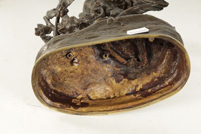 Lot 502 - JULES MOIGNIEZ (1835-1894) A LATE 19TH CENTURY BRONZE SCULPTURE OF A PARTRIDGE