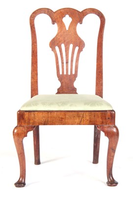 Lot 319 - A MID 18TH CENTURY WALNUT SIDE CHAIR