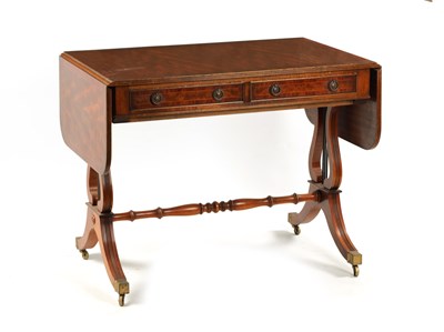 Lot 328 - A 20TH CENTURY MAHOGANY SOFA TABLE