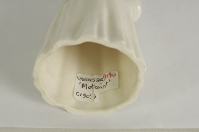 Lot 9 - THE MOTORIST. A VERY RARE ROYAL WORCESTER PORCELAIN CANDLE EXTINGUISHER