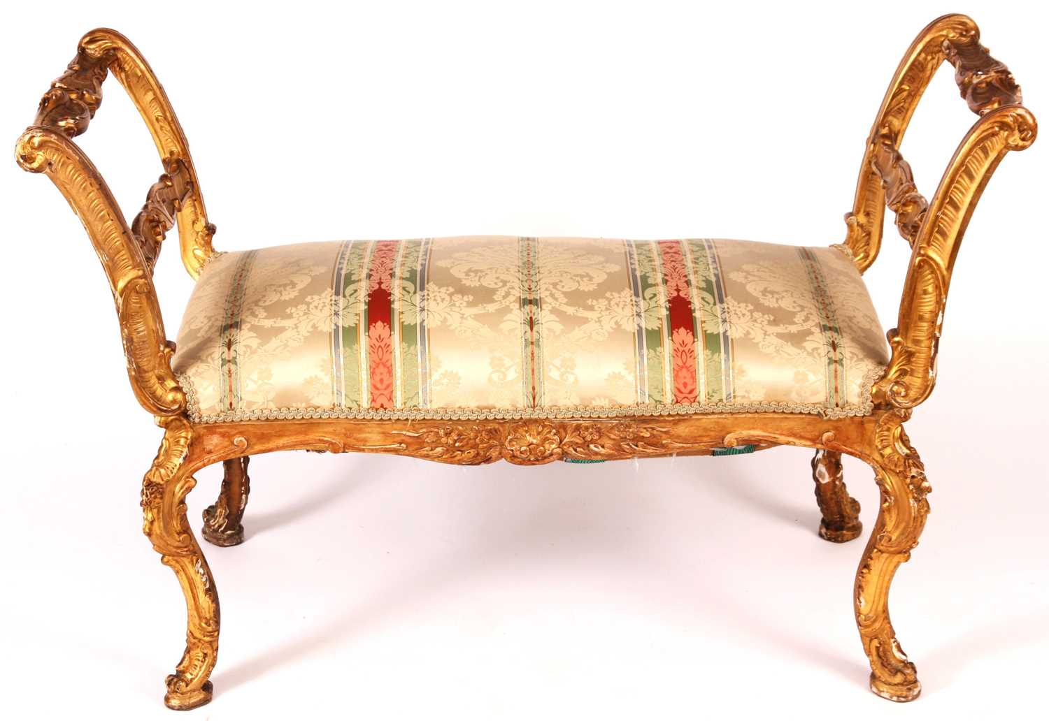 Lot 737 - A stylish George III French rococo carved