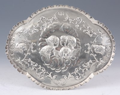 Lot 297 - A SILVER ART NOUVEAU DRESSING TABLE TRAY...