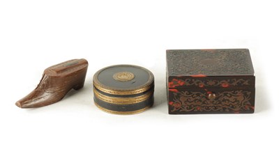 Lot 284 - A COLLECTION OF THREE 18TH/19TH CENTURY BOXES