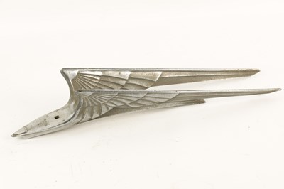 Lot 69 - AN ART DECO CHROMED 'CADILAC WINGS' CAR MASCOT