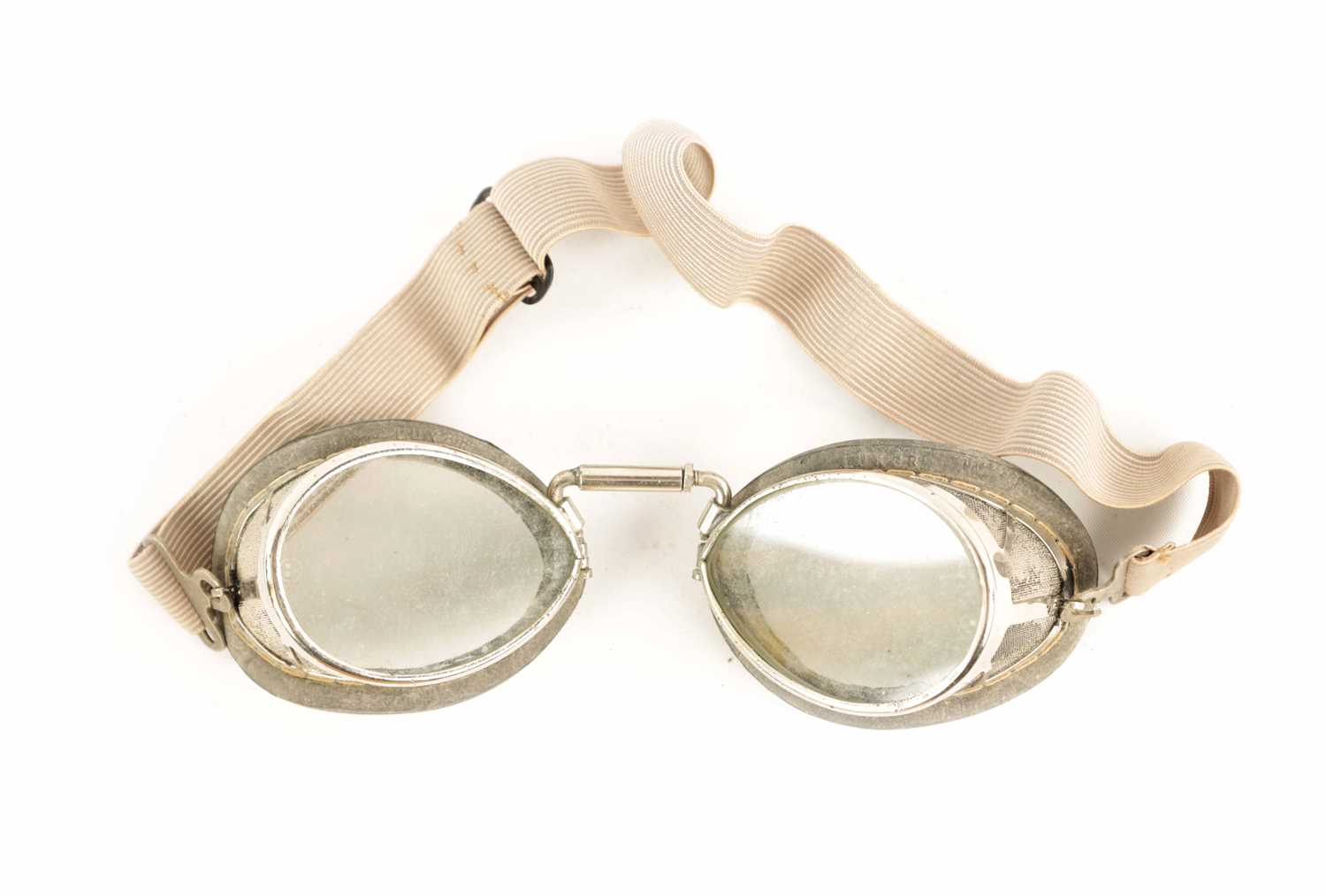 Lot 84 - A PAIR OF E.B.MEYROWITZ DRIVING GOGGLES