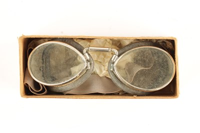 Lot 84 - A PAIR OF E.B.MEYROWITZ DRIVING GOGGLES