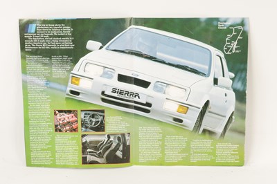 Lot 51 - AN ORIGINAL FORD SIERRA RS COSWORTH VEHICLE SALES BROCHURE