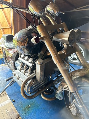 Lot 105 - A CUSTOM-BUILT HONDA VALKYRIE MOTORBIKE BASED ON THE 1500CC HONDA GOLDWING