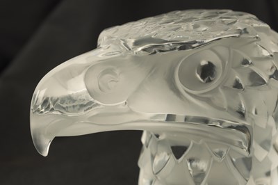 Lot 3 - A RENE LALIQUE 'TETE D'AIGLE' CLEAR AND FROSTED GLASS CAR MASCOT