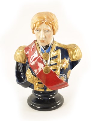 Lot 56 - ATT. MICHAEL SUTTY (1937-2003), A LIMITED EDITION BUST OF THE RIGHT HONOURABLE LORD VISCOUNT NELSON