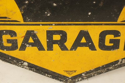 Lot 90 - AN 'AA GARAGE' DOUBLE SIDED ENAMEL HANGING SIGN BY 'FRANCO SIGNS'