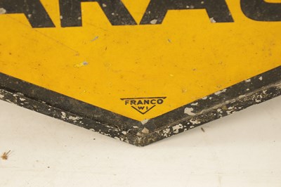 Lot 90 - AN 'AA GARAGE' DOUBLE SIDED ENAMEL HANGING SIGN BY 'FRANCO SIGNS'