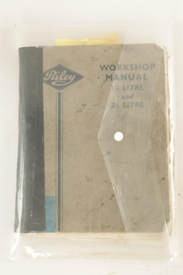 Lot 50 - A COLLECTION OF VARIOUS RILEY BOOKS AND WORKSHOP MANUAL