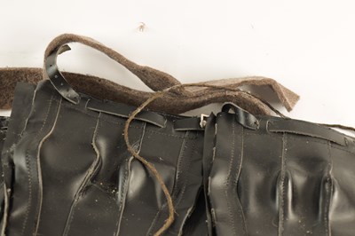 Lot 34 - A SET OF FOUR UNUSED LEATHER WEFCO SPRING GAITERS