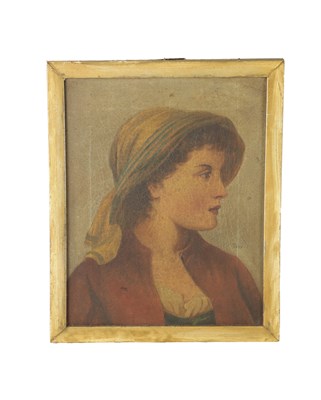 Lot 626 - PRE RAPHAELITE STYLE PORTRAIT OIL ON CANVAS