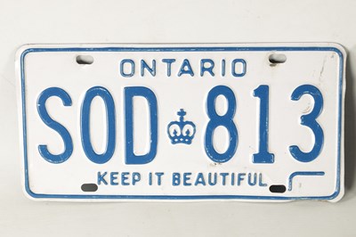 Lot 20 - A COLLECTION OF UNITED STATES AND CANADIAN NUMBER PLATES